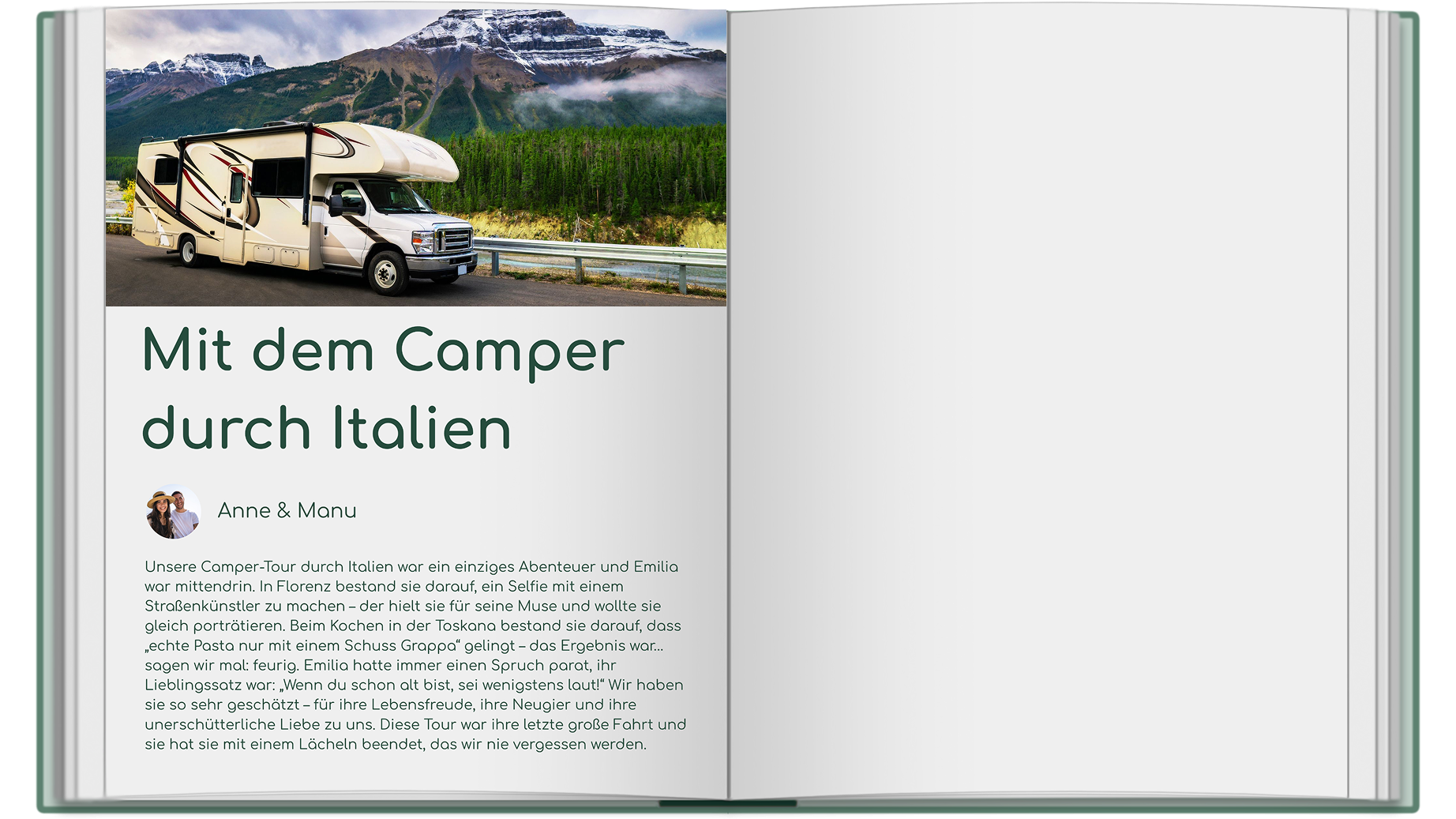 Buch voller Erinnerungen